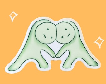 Smiski Secret Yoga Pose | Smiski Vinyl Waterproof Sticker | Smiski Blind Box Sticker