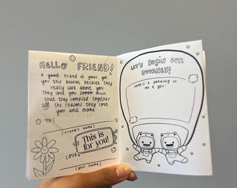Interactive Zine about Friendship, Mental Health, and Life