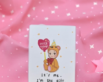 Kewpie Baby Birthday Card | Kewpie Baby Gift Birthday | Sonny Angel Birthday Card | Birthday Bear Card | Birthday Baby Card