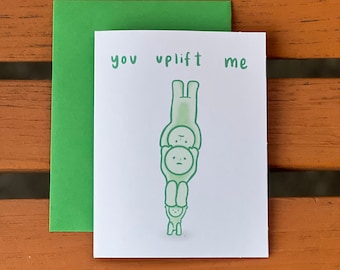 Smiski Greeting Card | Smiski Valentine's Card | Smiski Love Greeting Card | Friendship Greeting Card | Empowering Art Print