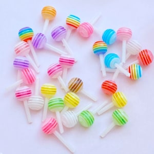 Mini Piruletas Surtidas Amuletos de Uñas