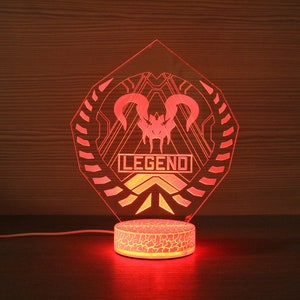 Personalized Predator Rank Insignia LED sign perfect as a gift for your Legend Place in Man caves Apex Inspired
