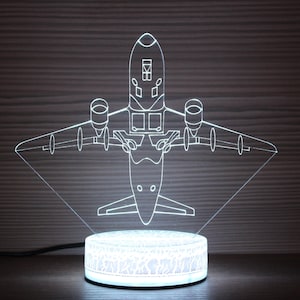 Airplane Take-Off Airplane Mode Air Plane Decor Night Lamp Night Light 3D Light 3D Illusion Gift for him Gift Idea Kids