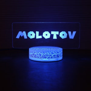Name Sign Gamertag Personalized Twitch Streaming Night Light, Gamer Tag