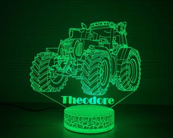 Fendt 712 Tractor Farmer Gift Fendt Led Lamp Fendt Light Bedside Lamp 3D Night Lamp 3D Night Light 3D Illusion LED Lamp Gift Idea