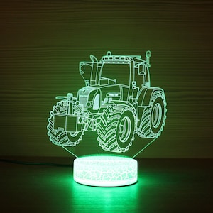 Fendt 820 Vario TMS tractor boer cadeau led lamp bedlampje 3D-nachtlampje 3D-nachtlampje kinderverlichting 3D illusie led-lamp cadeau idee