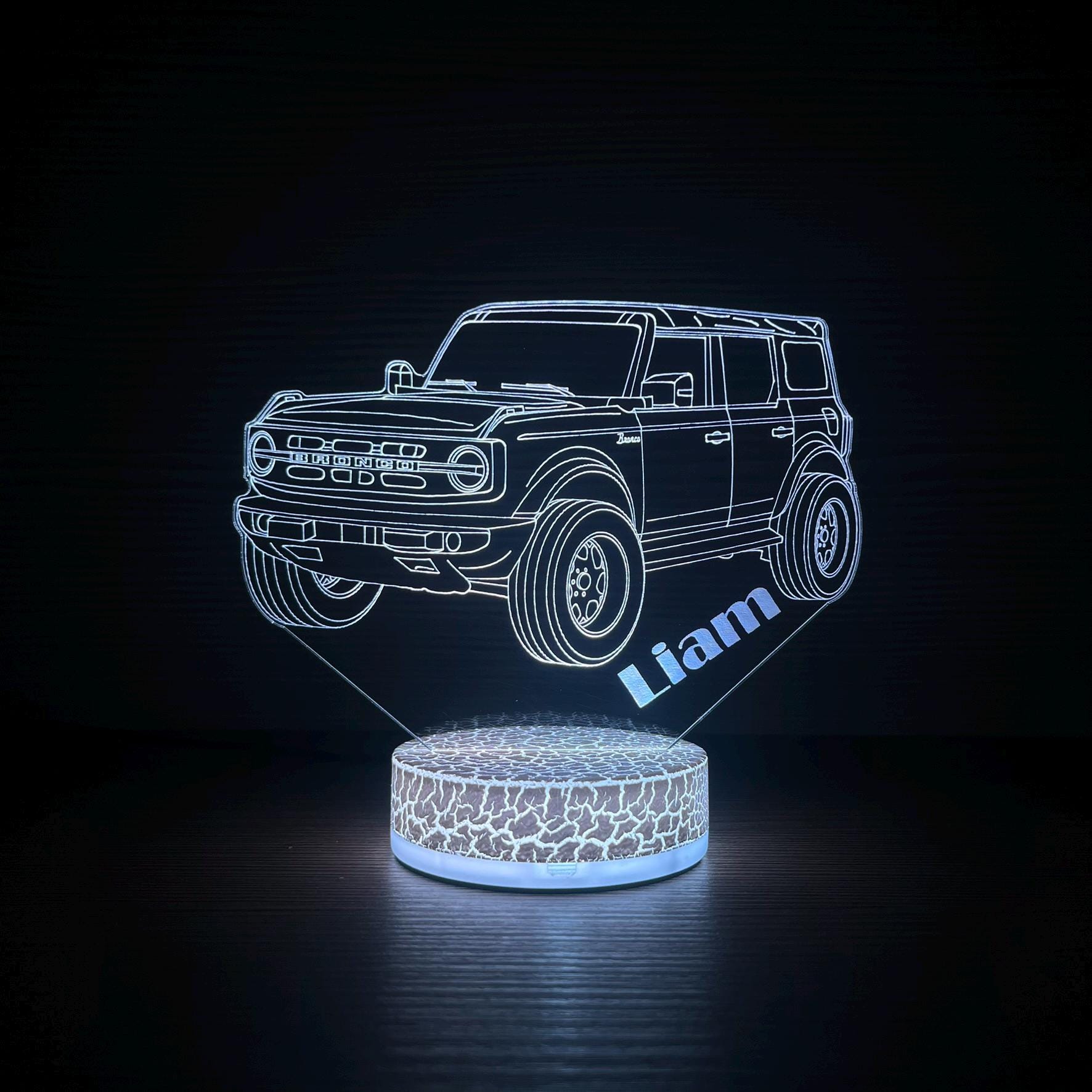 Ford Bronco 3D Night Lamp Bedside Lamp Bronco Neon Light 3D Night