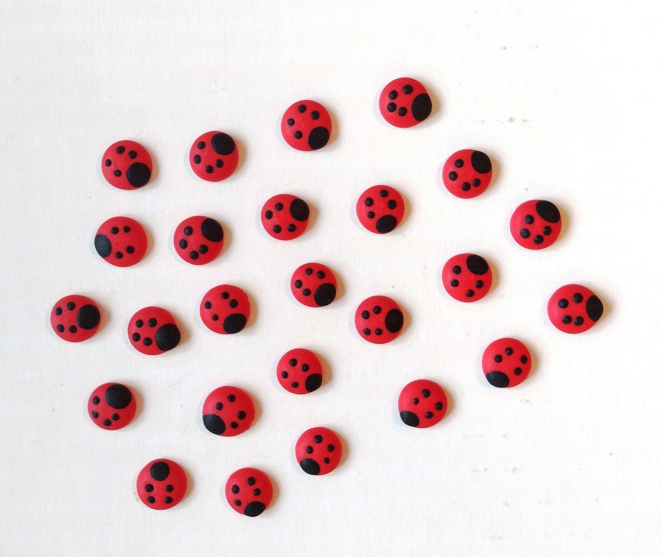 Royal Icing Red Ladybugs Etsy