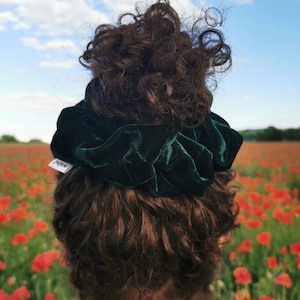 Forest Green Velvet Scrunchie