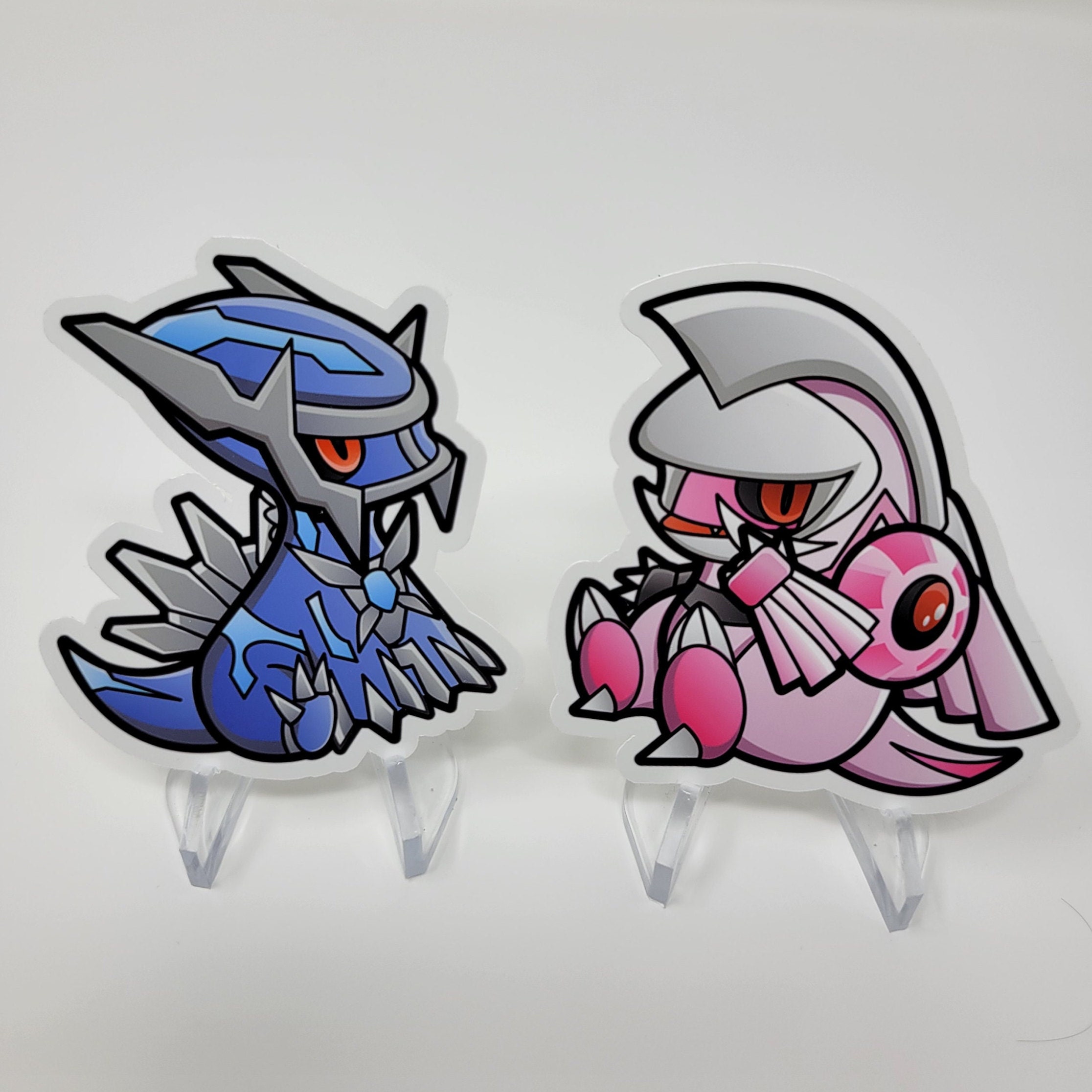 Chibi Dialga and Palkia Pokemon Stickers Cute Pokemon Chibi - Etsy