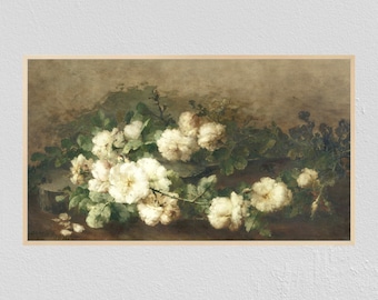 Samsung Frame TV Art | Vintage Floral Still Life Painting (Digital Download)
