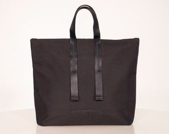 Water-resistant Bag in Black Messenger Bag Tote Crossbody - Etsy