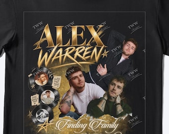 Alex Warren 2026 tour tshirt digital print
