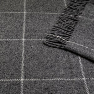 Nice wool blanket in grey. Pistachio wool plaid. High quality 100% wool sofa throw in blue. Cozy natural bed blanket in beige
