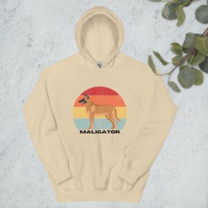 Belgisk Malinois Maligator hoodie unisex