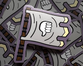 PWN-Flagge Wow Fanart-Aufkleber