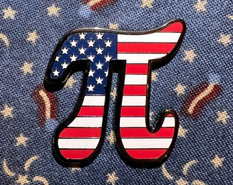 Amerikanischer Pi Hard Enamel Pin