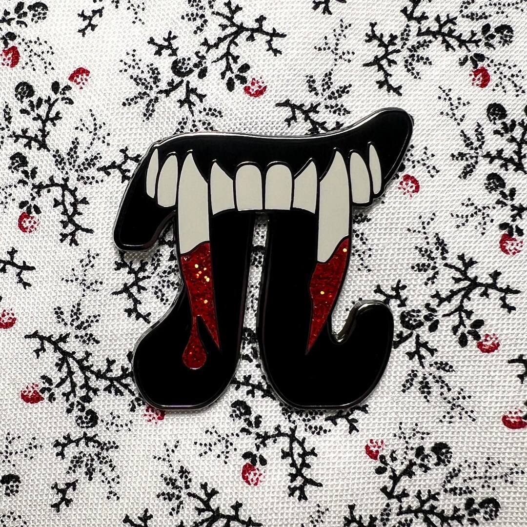 Vam-pi-re Hard Enamel Pin | Vampire Math Pun - Etsy