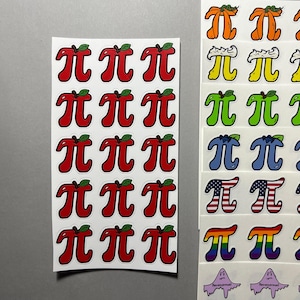1-Inch Math Pun Sticker Sheets