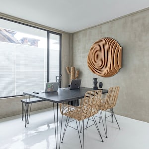 Parametric Wall Art, 3D Wall Décor, Large wood Wall Art, Wall Sculpture