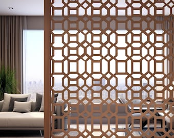 Framed Custom Room Divider Panels, Choose Your Material and Color,  Aluminum, Wood, Plywood, Personalized Design Options