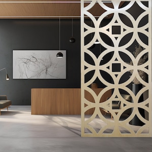 Room Dividers, Free Standing Panel, Partition, Custom Made, Custom Size/Design Screens, Plywood Panels, Durable High Quality UV Finish Panel