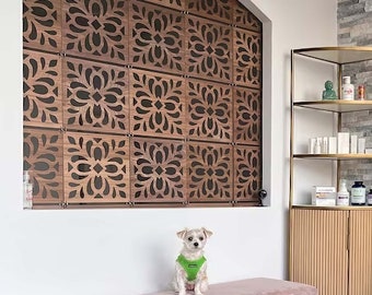 Walnut  Wall Hanging, Wall Hanging Room Screen Divider, ACM  Wall Hanging, ACM Wall divider, Craftivaart  Folding dividers, wall divider