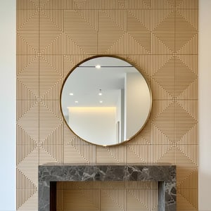 Geometric 3D Wall Panels MDF Feature Wall Modular Design