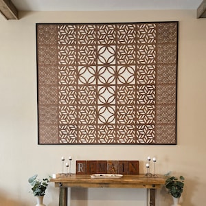 wall paneling, geometric wall art, 3d tiles, fretwork, furniture overlays, wall molding, DIY wall molding