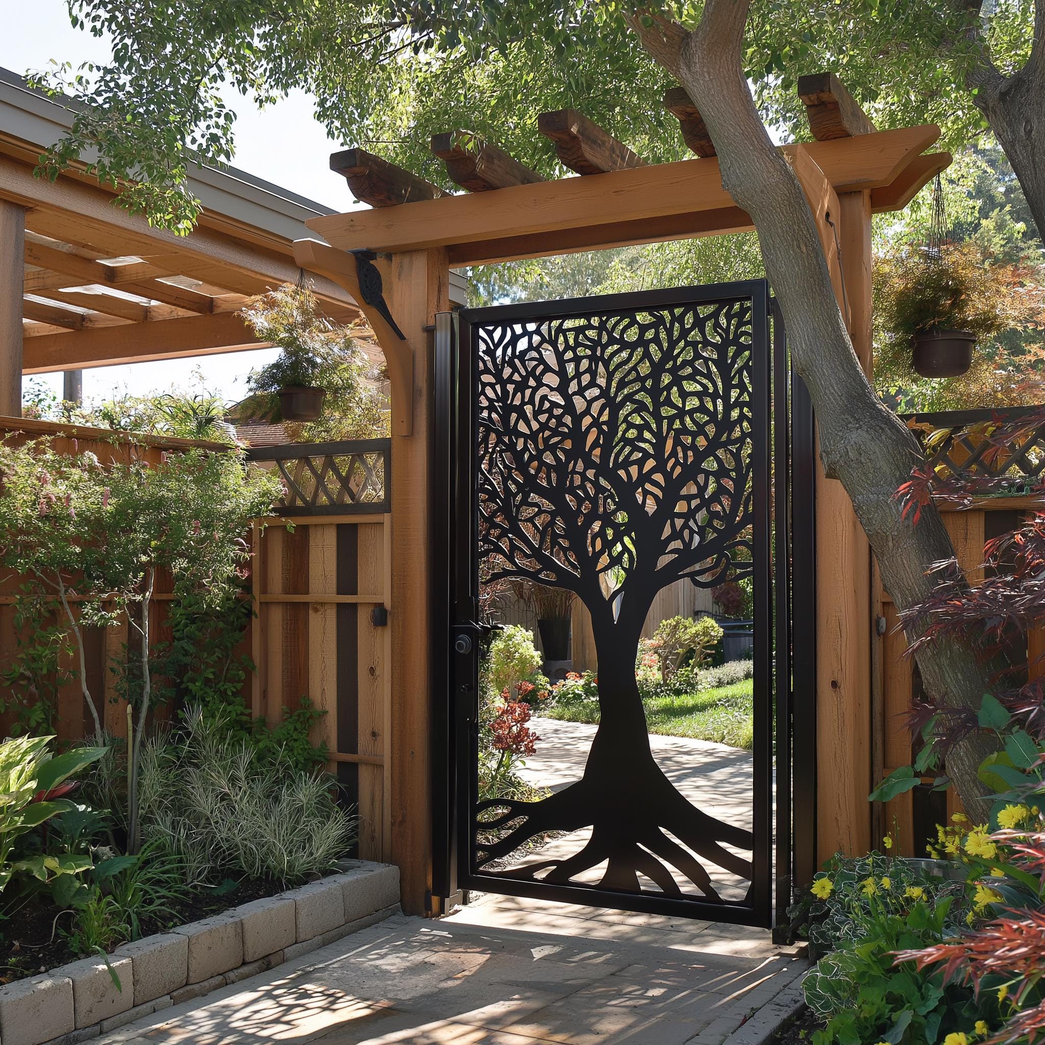Custom Metal Privacy Screen: Aluminum Composite or HDPE, Outdoor