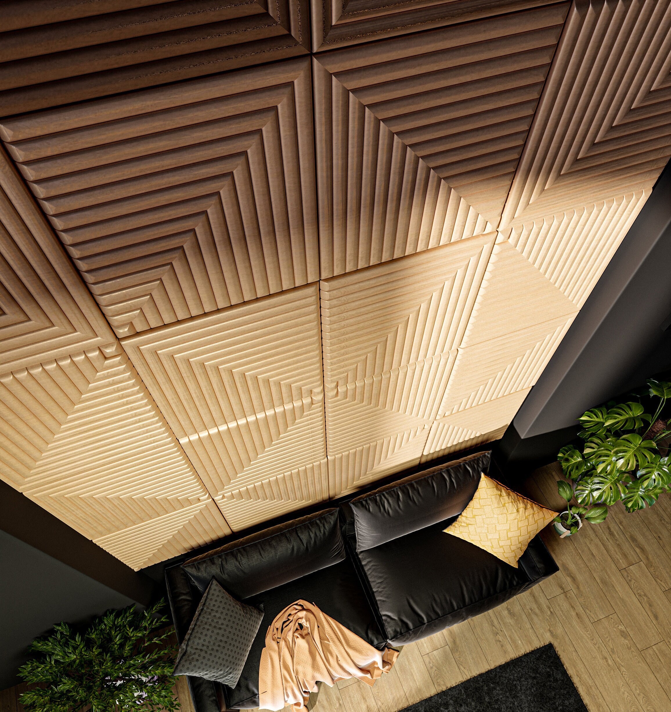 Individual MDF 3D Acoustic Wall Panel – Modern MDF Wall Décor Tile for Seamless Accent Walls – DIY Installation