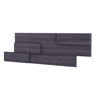 Natürliche 3D Wandfliesen aus Holz | Massivholz Ziegelplatten | Moderne rustikale Akzent-Wandkunst für Wohnzimmer und Schlafzimmer Gray