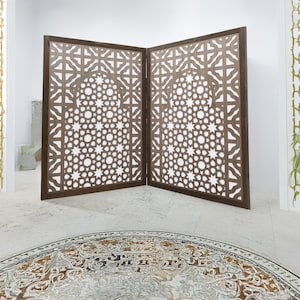Moroccan Arabic Wall Panel, Islamic Laser Cut Mihrab Design, Mosque Prayer Room Divider, Traditional Decorative Screen, Custom Wall Art,