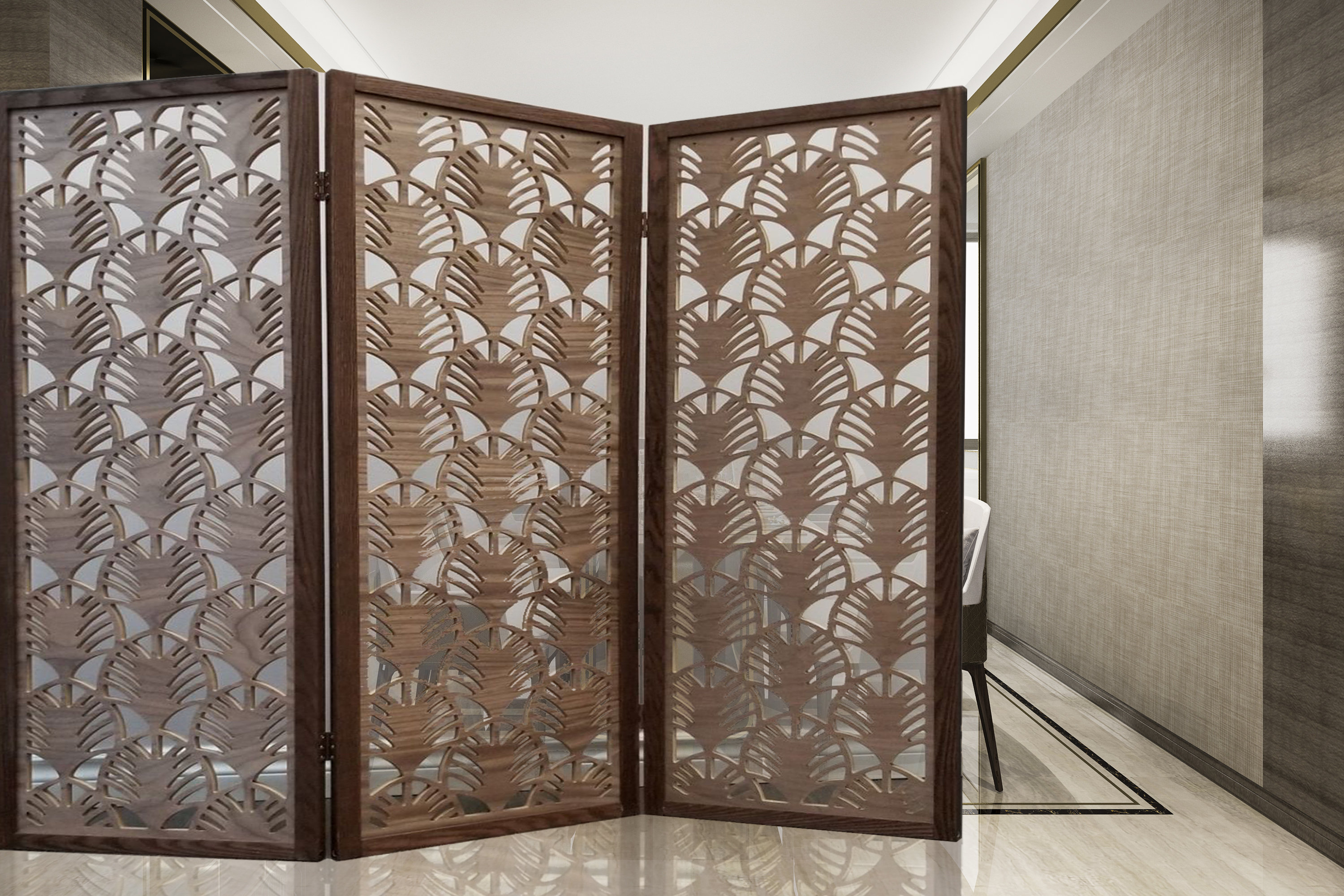 Outdoor/indoor Modern Room Divider Design 2023, Hinged Privacy Panel,  Custom Room Partition 