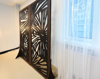 Framed Custom Room Dividers, Choose Your Material and Color,  Custom Privacy Screen Panels, Personalized Design Options, Home Separator