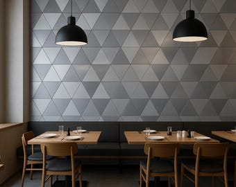 Geometric 3D Triangle Wall Panels: DIY Wooden Wall Art