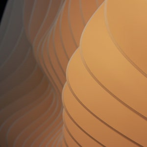 3D white modern parametric wall decor for living room or office