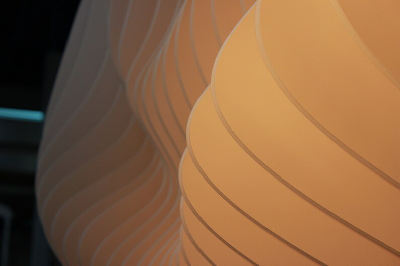 3D white modern parametric wall decor for living room or office