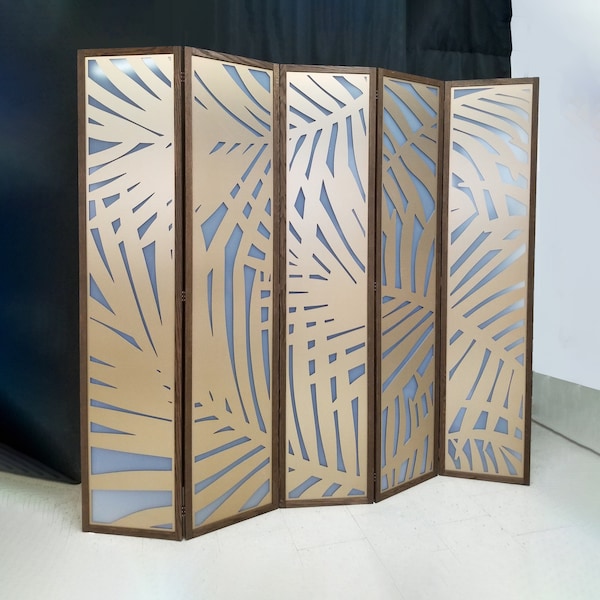 Freestanding Room divider with an opaque screen,wooden room dividers with an opaque Sheet, Custom Folding Divider with a translucent sheet