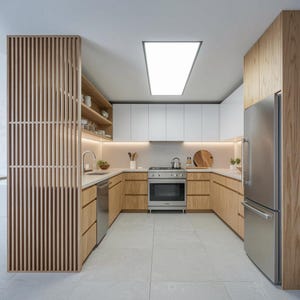 Modern Wood Slat Partition, Custom Room Divider Panel, Solid Wood Vertical Screen, Minimalist Room Separator, Open Concept Feature Wall