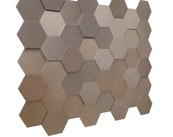 取り付けが簡単な六角形のハニカム木製壁装飾 - Etsy 日本