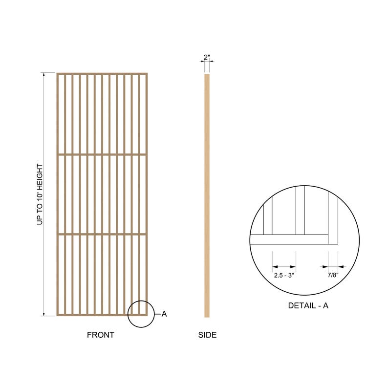 Solid Red Oak Wood Slat Room Divider | Modern Open Space Partition | Decorative Accent Wall Panel | Minimalist Custom Size Wood Screen image 10