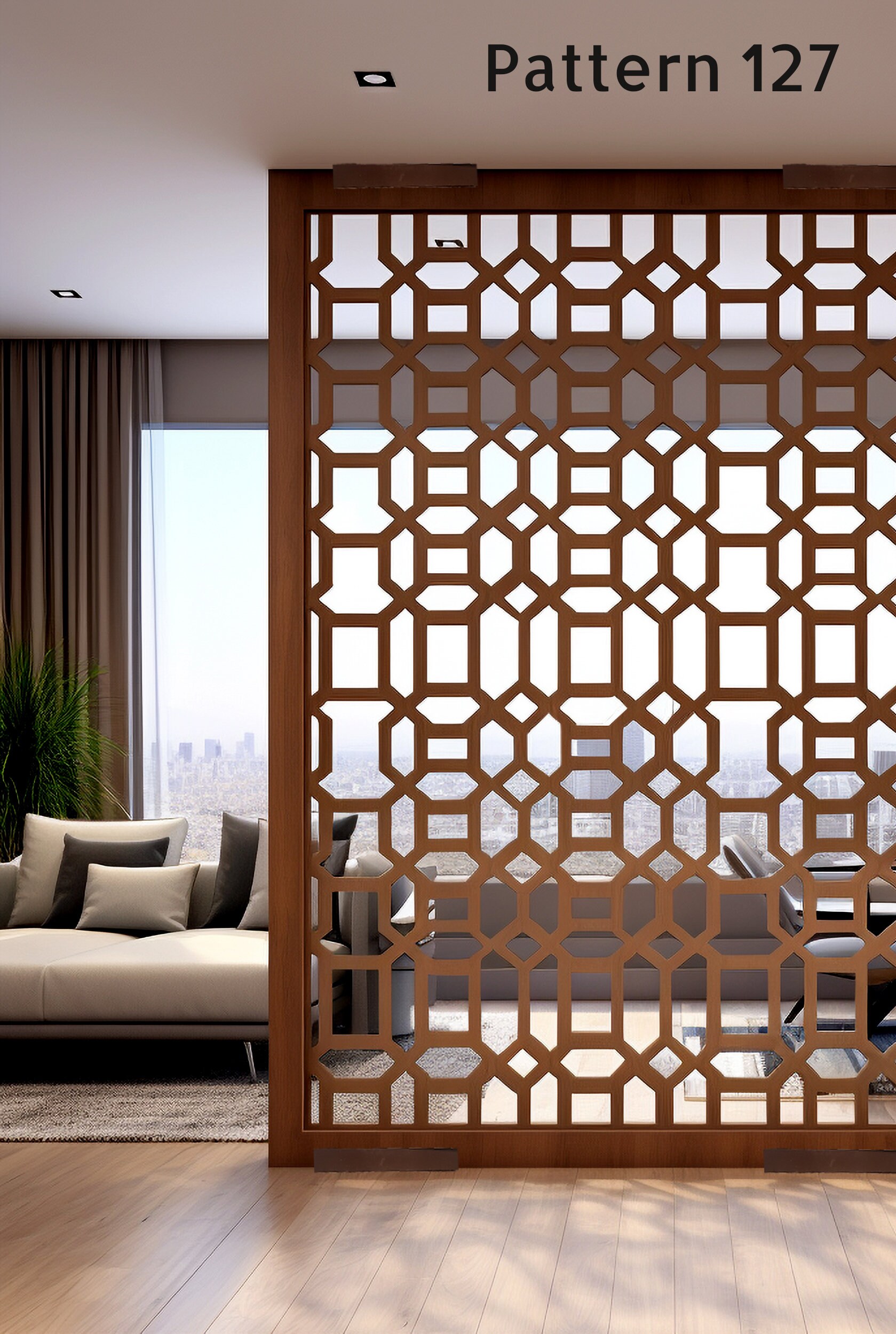 View of Framed Custom Room Dividers, Choose Your Material and Color, Custom ...