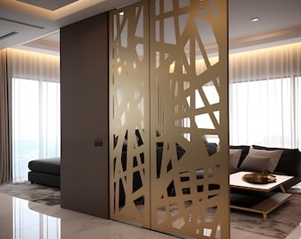 Custom Room Divider Panels, Choose Your Material and Color,  Aluminum, Wood, Plywood, HDPE, Personalized Design Options