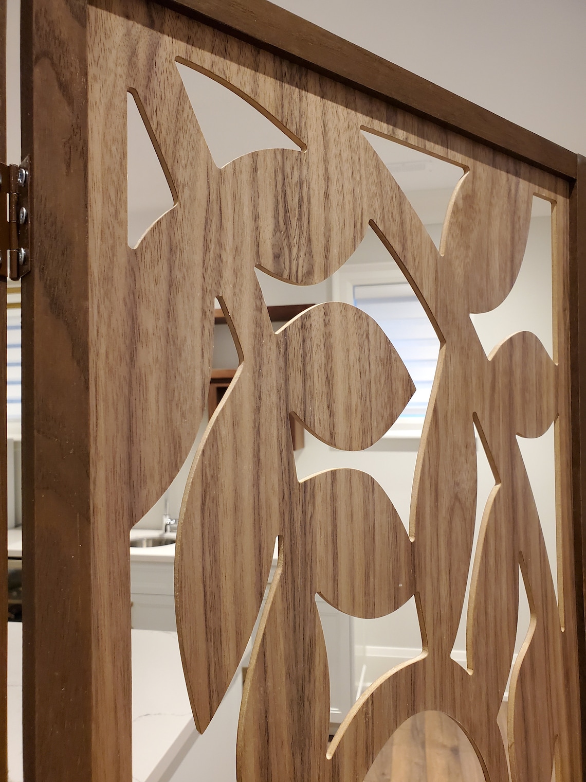 Elegant Freestanding Room Divider With Translucent Sheet Etsy