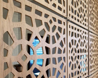 Walnut  Wall Hanging, Wall Hanging Room Screen Divider, ACM  Wall Hanging, ACM Wall Stickers, Cutout Home Screen Folding, Custom Panels