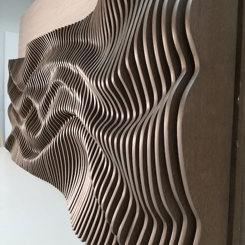 Rustic Wood Wall Art 3D Wood Sculpture Modern Abstract Etsy