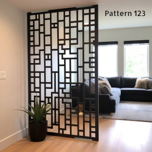 Wall Dividers, Choose Your Material and Color,  Aluminum, Wood, Plywood, HDPE, Personalized Design Options