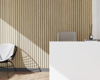 3D木製スラット壁パネル、木製壁スラットパネル、カスタム装飾木製