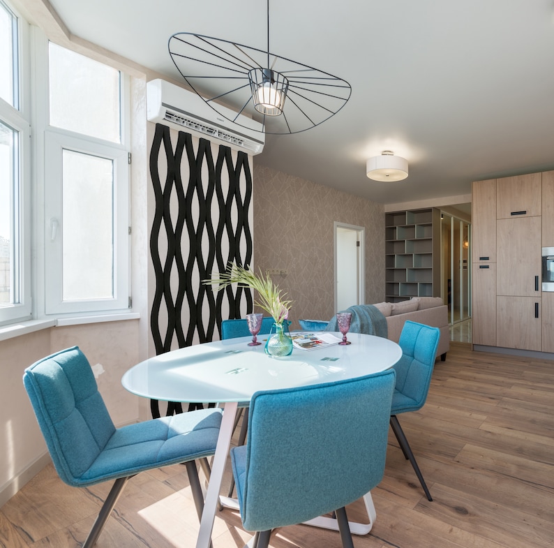 wood slats, wavy wall slat, wood slat headboard, slat wall, vertical wood slat wall, home décor ideas, home décor diy, 3d wood slat, 3d wooden wall, wood slat accent wall, 3d wall panels, bedroom décor, office décor, wall slat panel